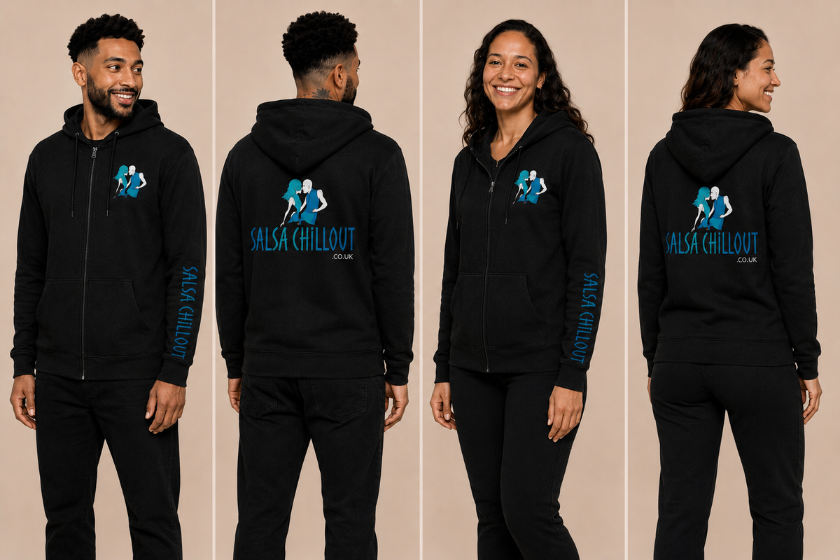Black 'Salsa Chillout' Unisex Zipper
