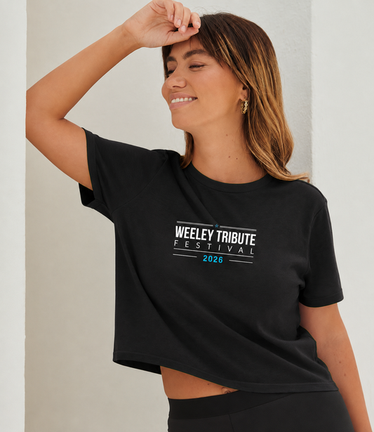 Official Weeley Tribute Festival 2026 Cropped Tshirt