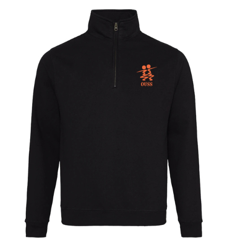 OUSS 1/4 Zip Black