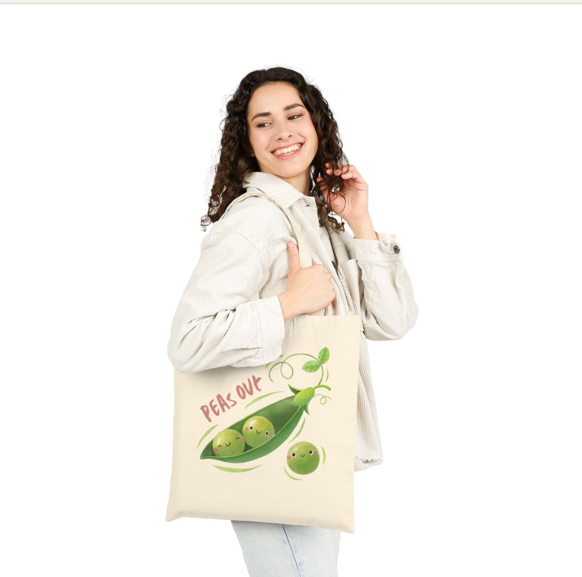 Peace, love, and a whole lotta peas Tote