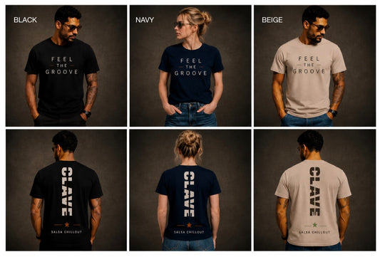 CLAVE Feel the Groove unisex tshirt