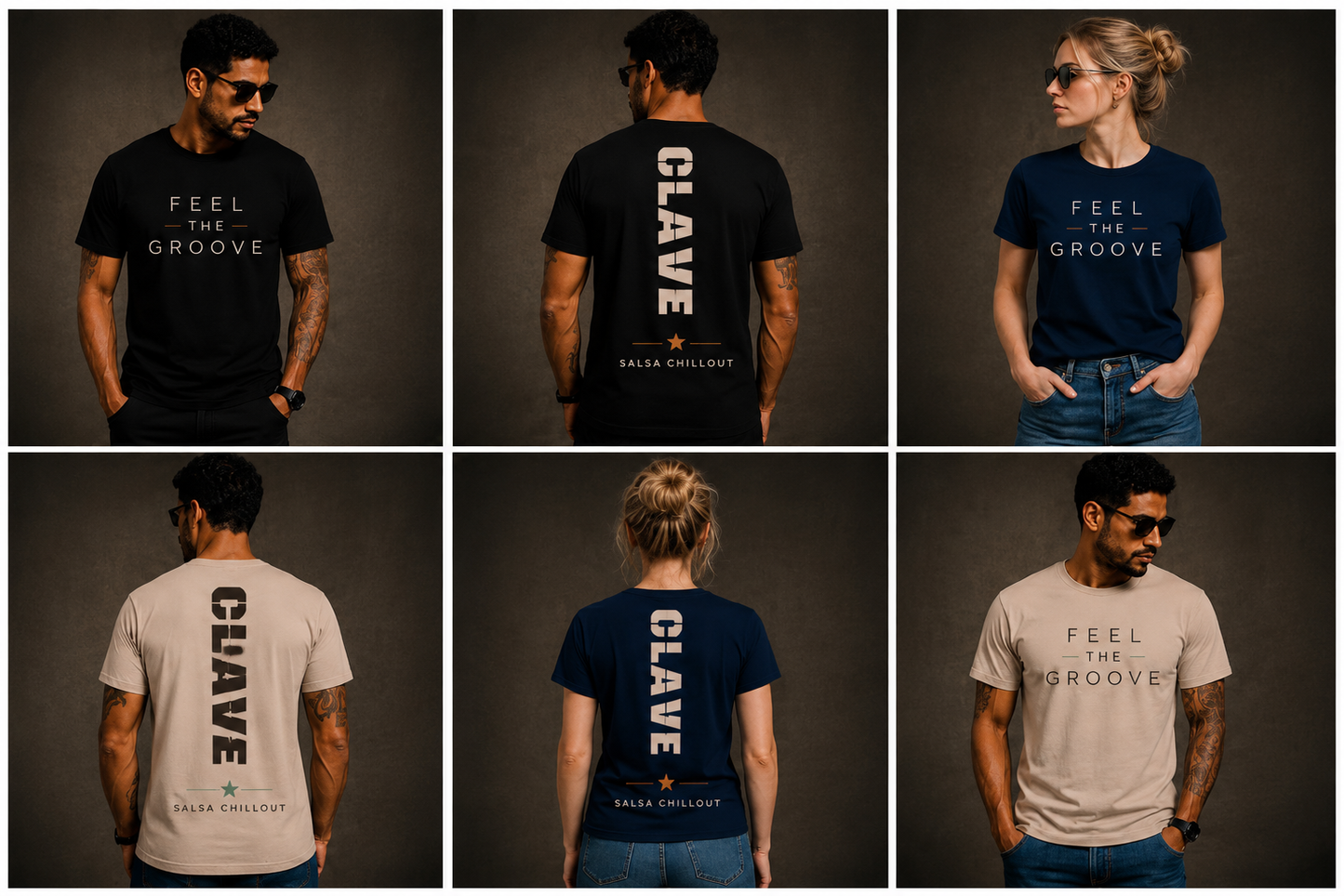 CLAVE Feel the Groove unisex tshirt