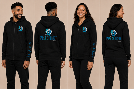 Black 'Salsa Chillout' Unisex Zipper