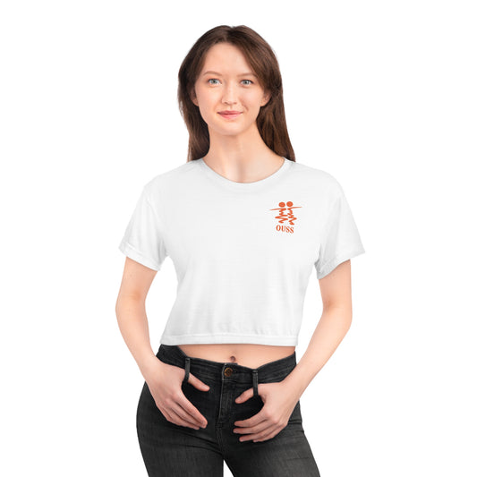 OUSS Crop Top Black White