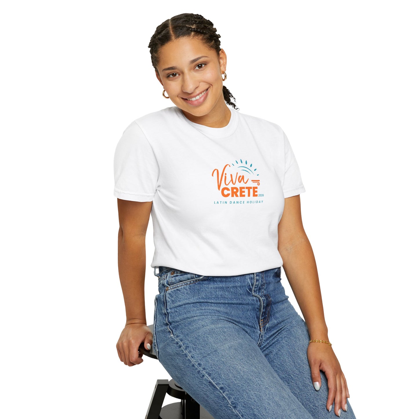 Viva Crete White Womens Tshirt